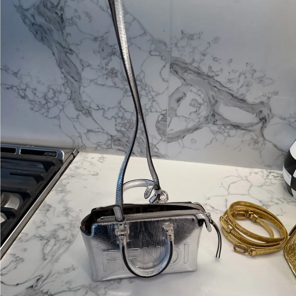 Fendi Metallic Silver Mini Bag - Picture 3 of 7